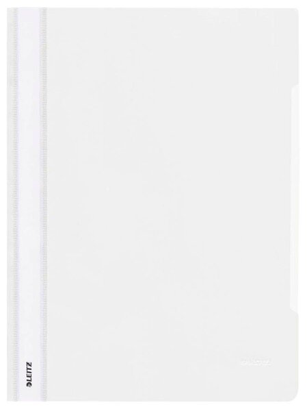 LEITZ Schnellhefter 4191 Kunststoff weiß DIN A4, 25 St.