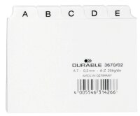 DURABLE Karteikartenregister A-Z weiß