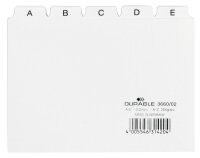 DURABLE Karteikartenregister A-Z weiß