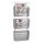 Zeller Wandprospekthalter Mesh silber DIN A4 3 Fächern 35,5 x 9,0 x 85,5 cm, 1 St.