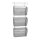 Zeller Wandprospekthalter Mesh silber DIN A4 3 Fächern 35,5 x 9,0 x 85,5 cm, 1 St.