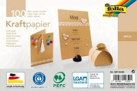 folia Tonpapier Kraftpapier braun 120 g/qm 100 Blatt