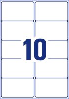 AVERY Zweckform Adressetiketten weiß 99,1 x 57,0 mm, 100 Blatt