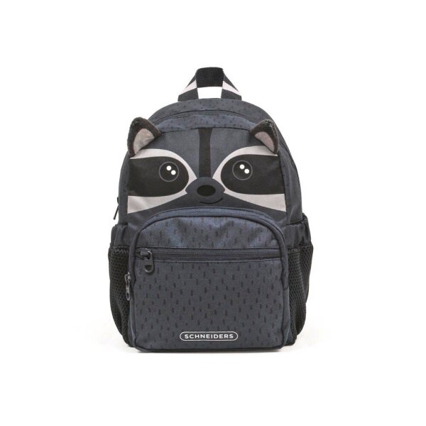 SCHNEIDERS Kindergartenrucksack Waschbär Kunstfaser anthrazit