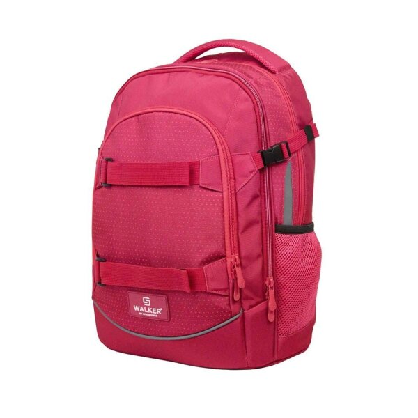 Walker Schulrucksack Fame 2.0 Kunstfaser rot