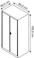 mauser Stahlschrank entero BF6 - 7035/7035 lichtgrau 4...