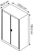 mauser Stahlschrank entero BF6 - 12 -7035/7035 lichtgrau...