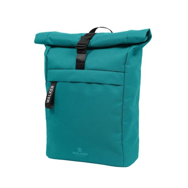 Walker Schulrucksack Roll Top Kunstfaser grün