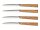 OPINEL Kochmesser Bon Appetit silber, braun glatt, 4 St.