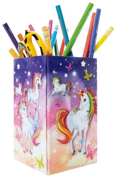 HERMA Stiftehalter Einhorn Karton 8,0 x 8,0 x 13,5 cm