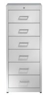 mauser client entry Karteischrank lichtgrau 6 Schubladen 55,2 x 60,0 x 135,0 cm, 1 St.