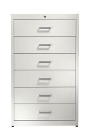 mauser client entry Karteischrank lichtgrau 6 Schubladen 80,0 x 60,0 x 135,0 cm, 1 St.