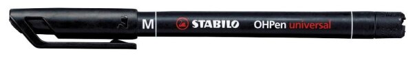 STABILO OHPen universal Folienstifte schwarz 1,0 mm permanent, 10 St.