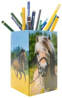 HERMA Stiftehalter Pferdewiese Karton 8,0 x 8,0 x 13,5 cm