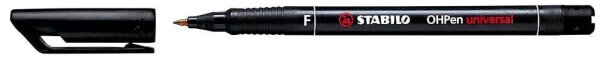 STABILO OHPen universal Folienstifte schwarz 0,7 mm permanent, 10 St.