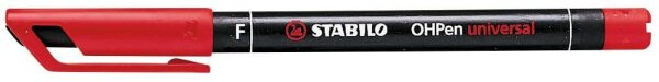 STABILO OHPen universal Folienstifte rot 0,7 mm permanent, 10 St.