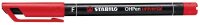 STABILO OHPen universal Folienstifte rot 0,7 mm...