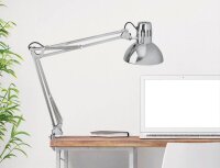 MAUL MAULstudy Schreibtischlampe chrom mit Tischklemme