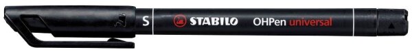 STABILO OHPen universal Folienstifte schwarz 0,4 mm permanent, 10 St.