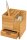 WEDO Schreibtisch-Organizer Bambus braun Bambus 4 Fächer 10,3 x 10,3 x 11,7 cm