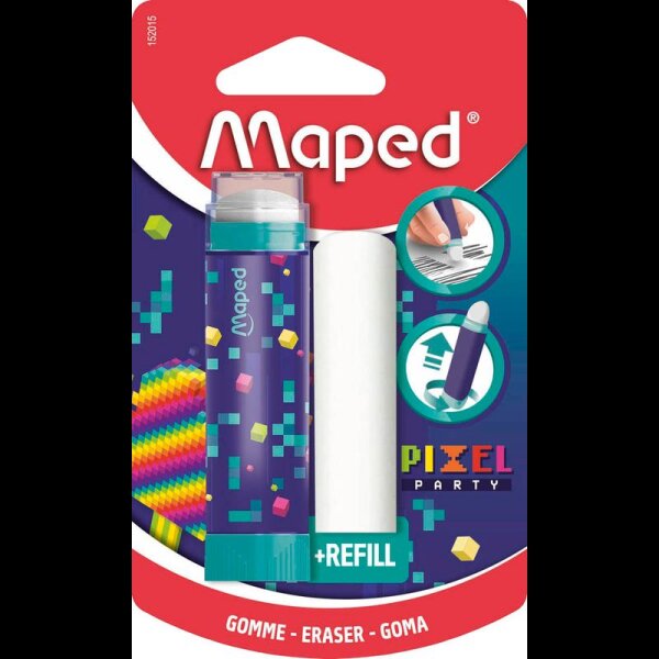 maped Radierstift PIXEL PARTY weiß, 1 St.