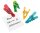 WEDO GLOSSY Magnete farbsortiert, Kunststoff 8,4 x 4,0 x 2,1 cm, 4 St.