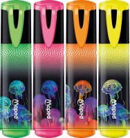 maped Deepsea Paradise Textmarker farbsortiert, 4 St.