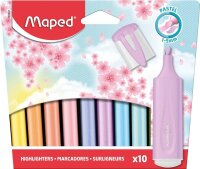 maped Fluo Peps pastell Textmarker farbsortiert, 10 St.
