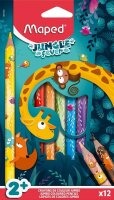 maped JUNGLE fever Buntstifte farbsortiert, 12 St.