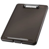 helit Klemmbrett the clip H2532009 DIN A4 grau transluzent Kunststoff, 1 St.