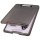 helit Klemmbrett the clip H2532009 DIN A4 grau transluzent Kunststoff, 1 St.