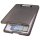 helit Klemmbrett the clip H2532009 DIN A4 grau transluzent Kunststoff, 1 St.