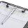 helit Klemmbrett the clip H2532009 DIN A4 grau transluzent Kunststoff, 1 St.