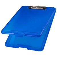 helit Klemmbrett the clip H2532030 DIN A4 blau transluzent Kunststoff, 1 St.