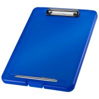 helit Klemmbrett the clip H2532030 DIN A4 blau transluzent Kunststoff, 1 St.