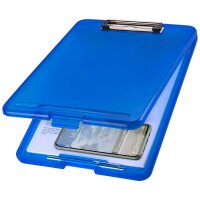 helit Klemmbrett the clip H2532030 DIN A4 blau transluzent Kunststoff, 1 St.