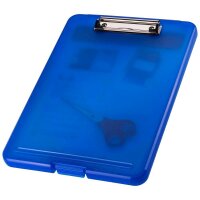 helit Klemmbrett the clip H2532030 DIN A4 blau transluzent Kunststoff, 1 St.