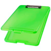 helit Klemmbrett the clip H2532050 DIN A4 grün transluzent Kunststoff, 1 St.