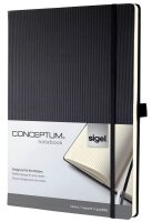 SIGEL Notizbuch Conceptum® ca. DIN A4 kariert, schwarz Hardcover 194 Seiten, 1 St.
