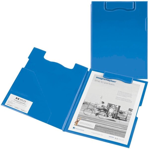 magnetoplan Klemmbrettmappe 1131603 DIN A4 blau Kunststoff, 1 St.