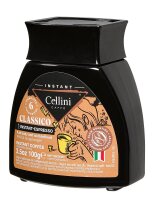 Cellini INSTANT-ESPRESSO Instantkaffee, Arabica- und Robustabohnen kräftig, 100 g