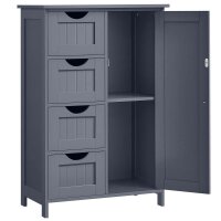 VASAGLE Badschrank LHC41GY dunkelgrau 55,0 x 28,5 x 82,0 cm