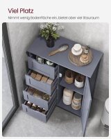 VASAGLE Badschrank LHC41GY dunkelgrau 55,0 x 28,5 x 82,0 cm