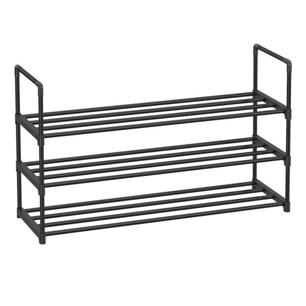 SONGMICS Schuhregal schwarz 92,0 x 30,0 x 55,0 cm, 1 St.