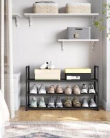 SONGMICS Schuhregal schwarz 92,0 x 30,0 x 55,0 cm, 1 St.
