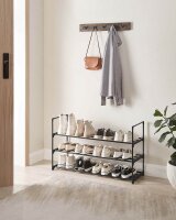 SONGMICS Schuhregal schwarz 92,0 x 30,0 x 55,0 cm, 1 St.