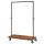 VASAGLE Rollgarderobe braun Metall 2 Haken 104,5 x 162,0 cm, 1 St.