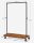 VASAGLE Rollgarderobe braun Metall 2 Haken 104,5 x 162,0 cm, 1 St.