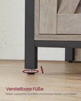 VASAGLE Sideboard, LSC092B02 grau 100,0 x 33,0 x 80,0 cm, 1 St.