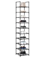 SONGMICS Schuhregal schwarz 33,0 x 33,0 x 173,0 cm, 1 St.